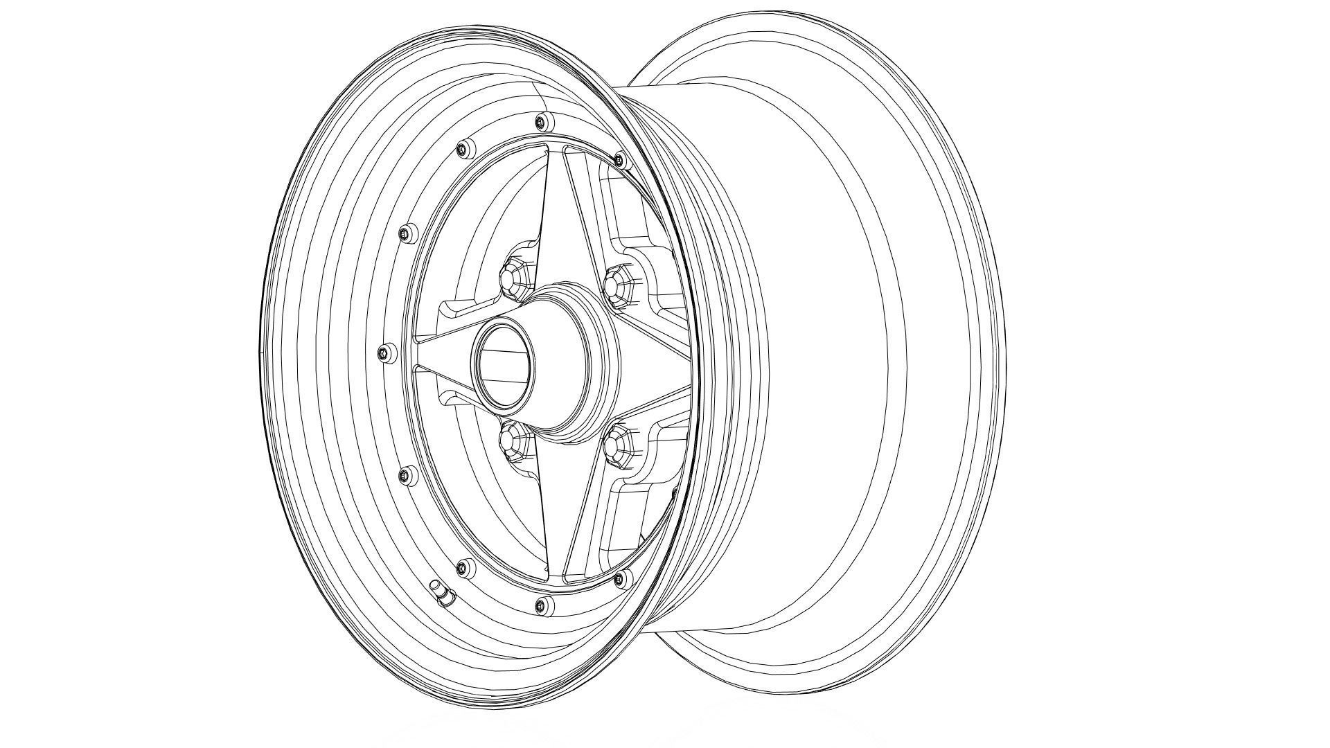 SSR Super Star rim 3D model_16