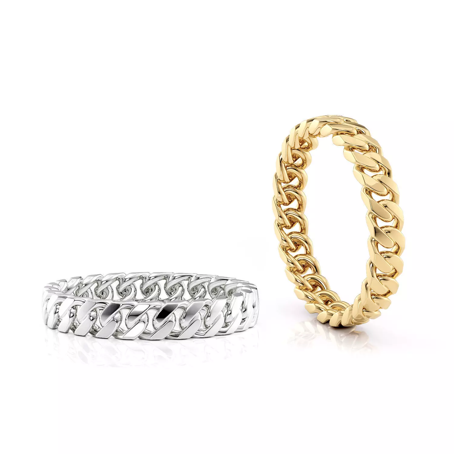 Band chain ring printable 3d model v2 3D print model_0