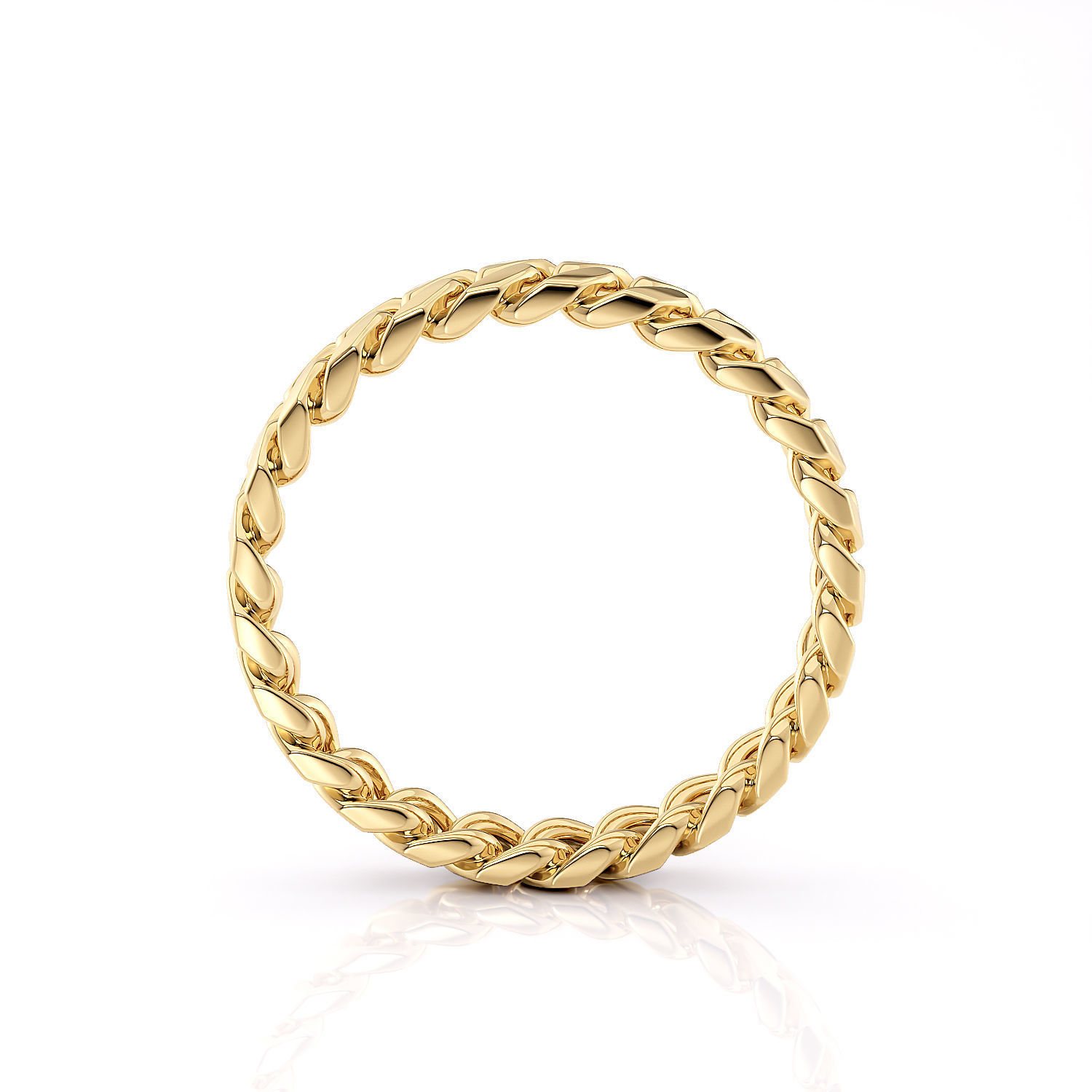 Band chain ring printable 3d model v2 3D print model_10