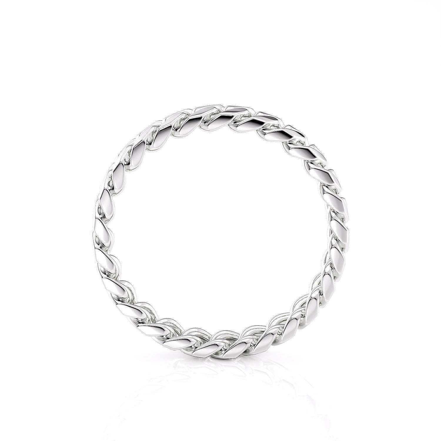 Band chain ring printable 3d model v2 3D print model_7