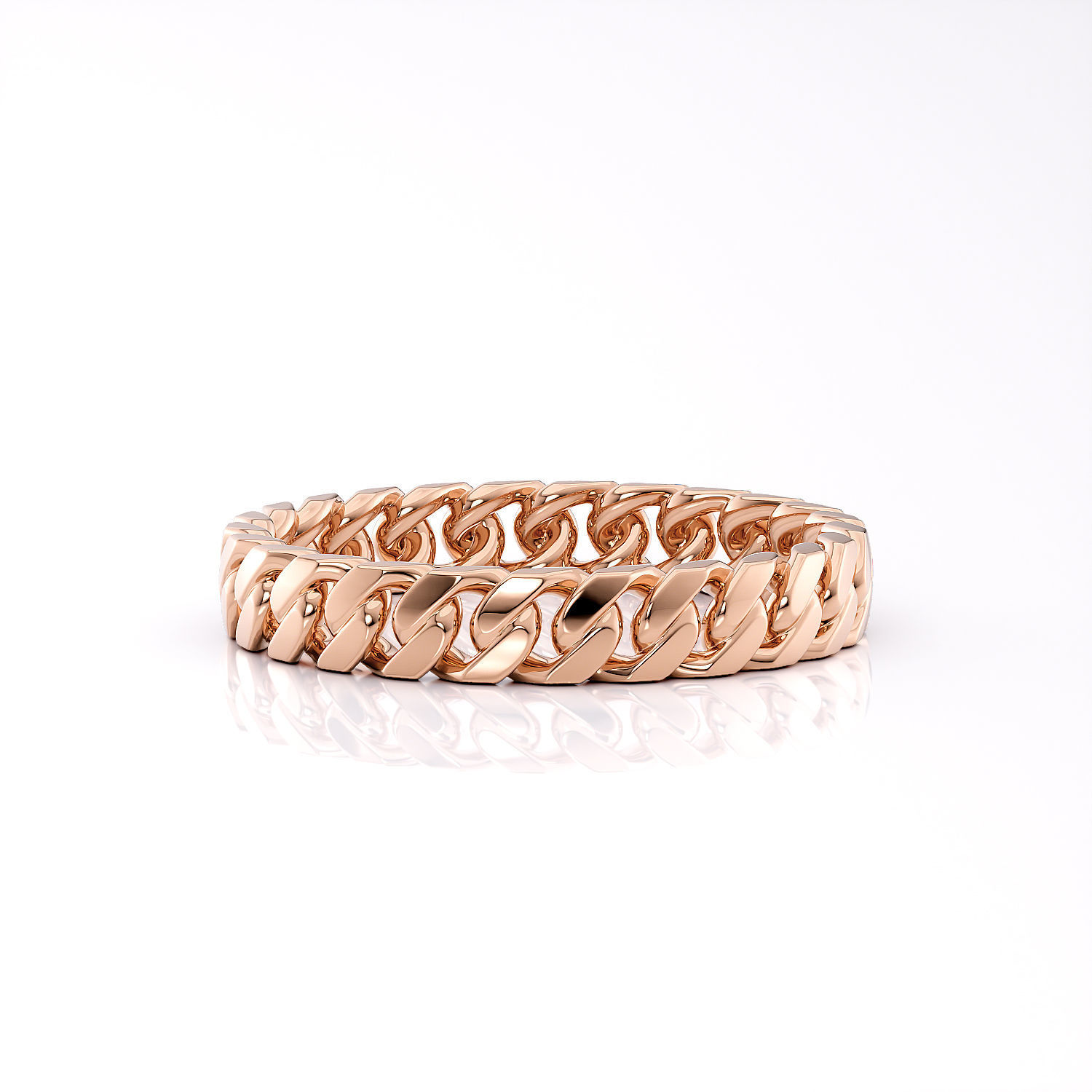 Band chain ring printable 3d model v2 3D print model_2