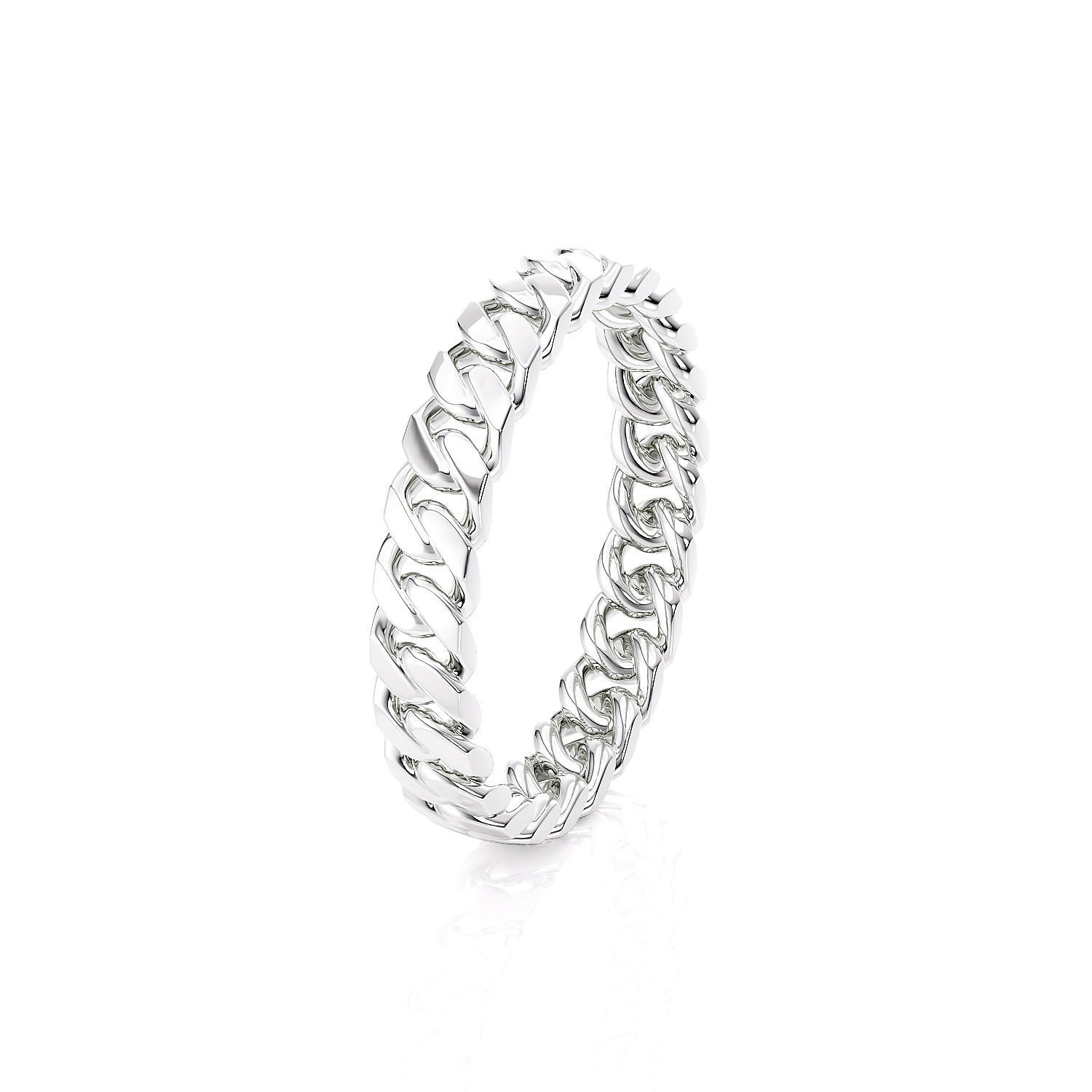 Band chain ring printable 3d model v2 3D print model_6