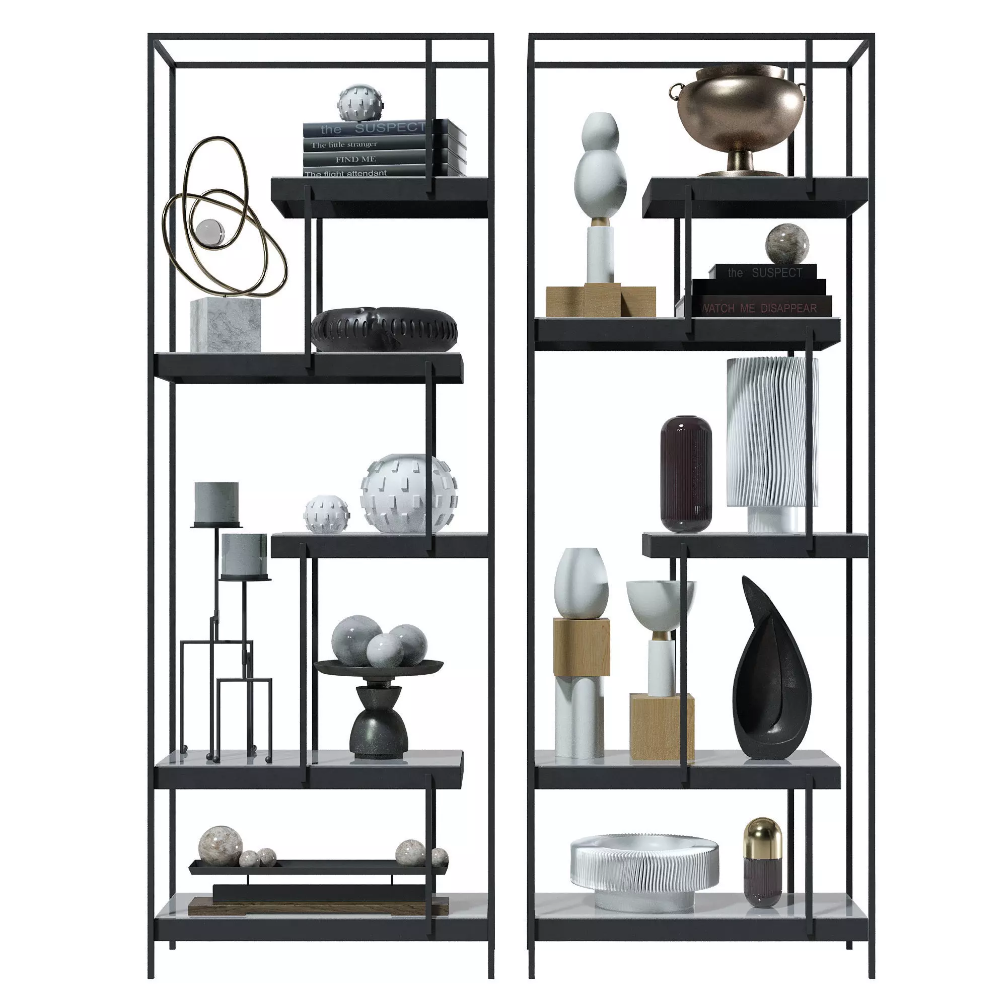 Arteriors and Global Views decor set 3D model