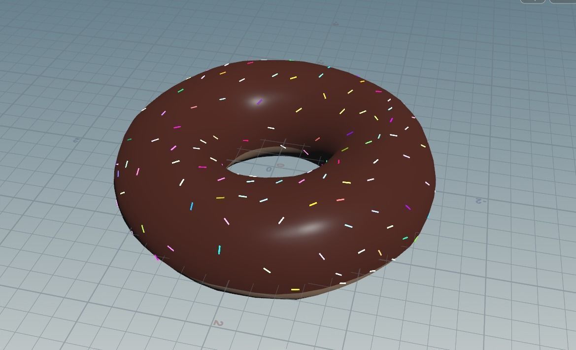 Low Poly Donut Free low-poly 3D model_2