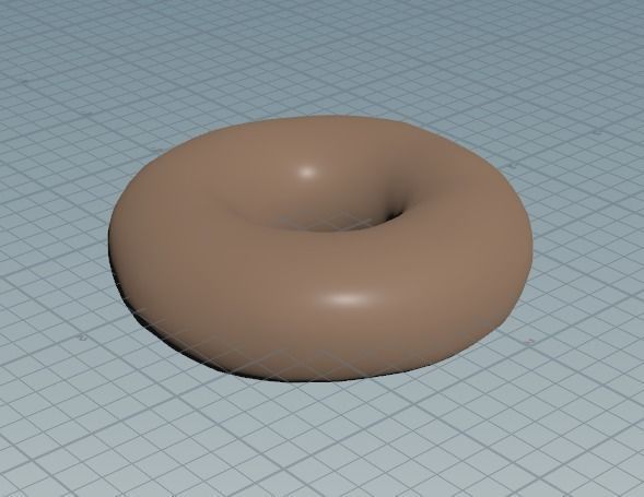 Low Poly Donut Free low-poly 3D model_1