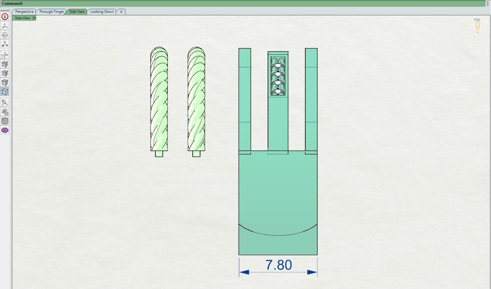 Wedding ring Linear 2 3D print model_13