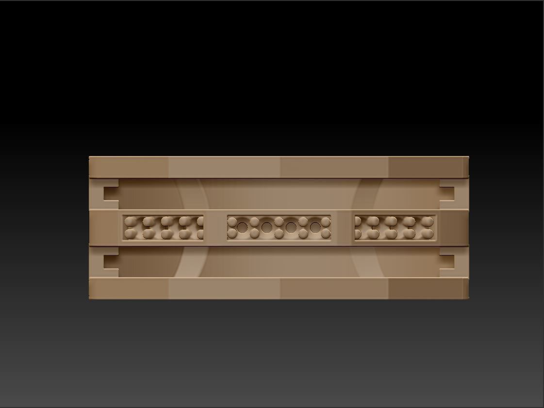 Wedding ring Linear 2 3D print model_5