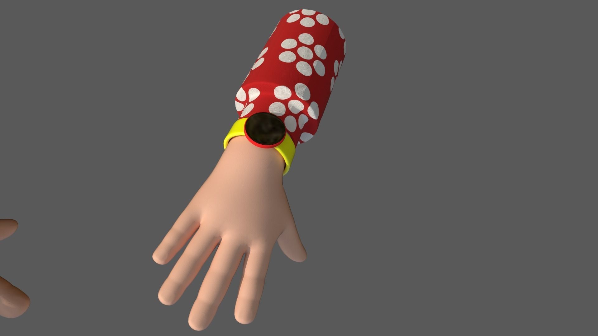 Cartoon Hands 3D model_4