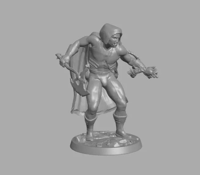 Half Orc Shadow Hunter Free 3D print model_0