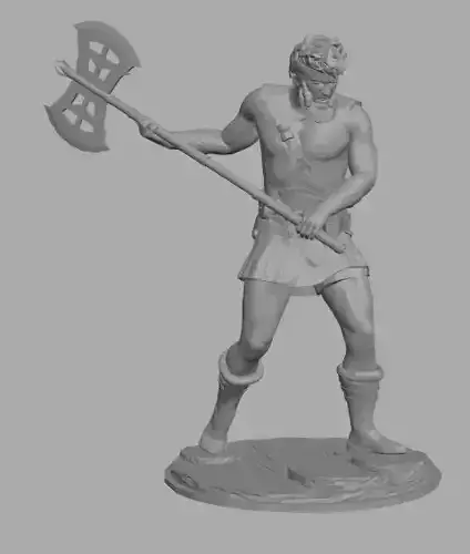 Barbarian greek warrior