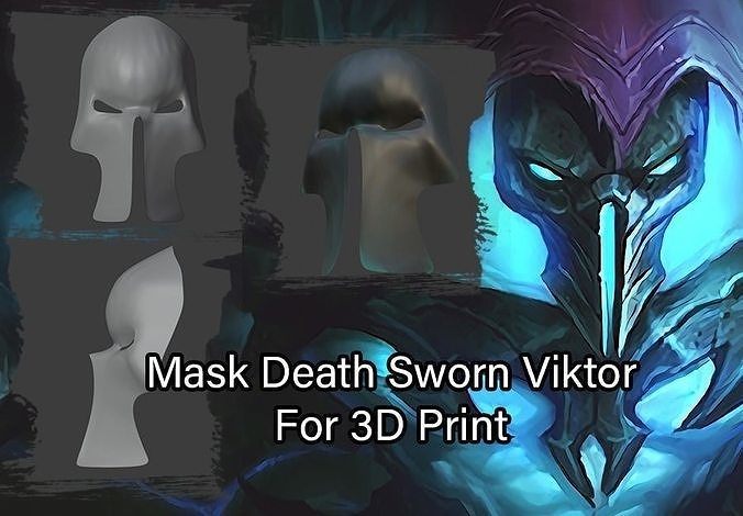 Mask Death Sworn Viktor - League of Legends 3D print model