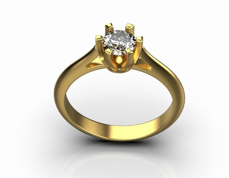 gold ring 3D print model_12