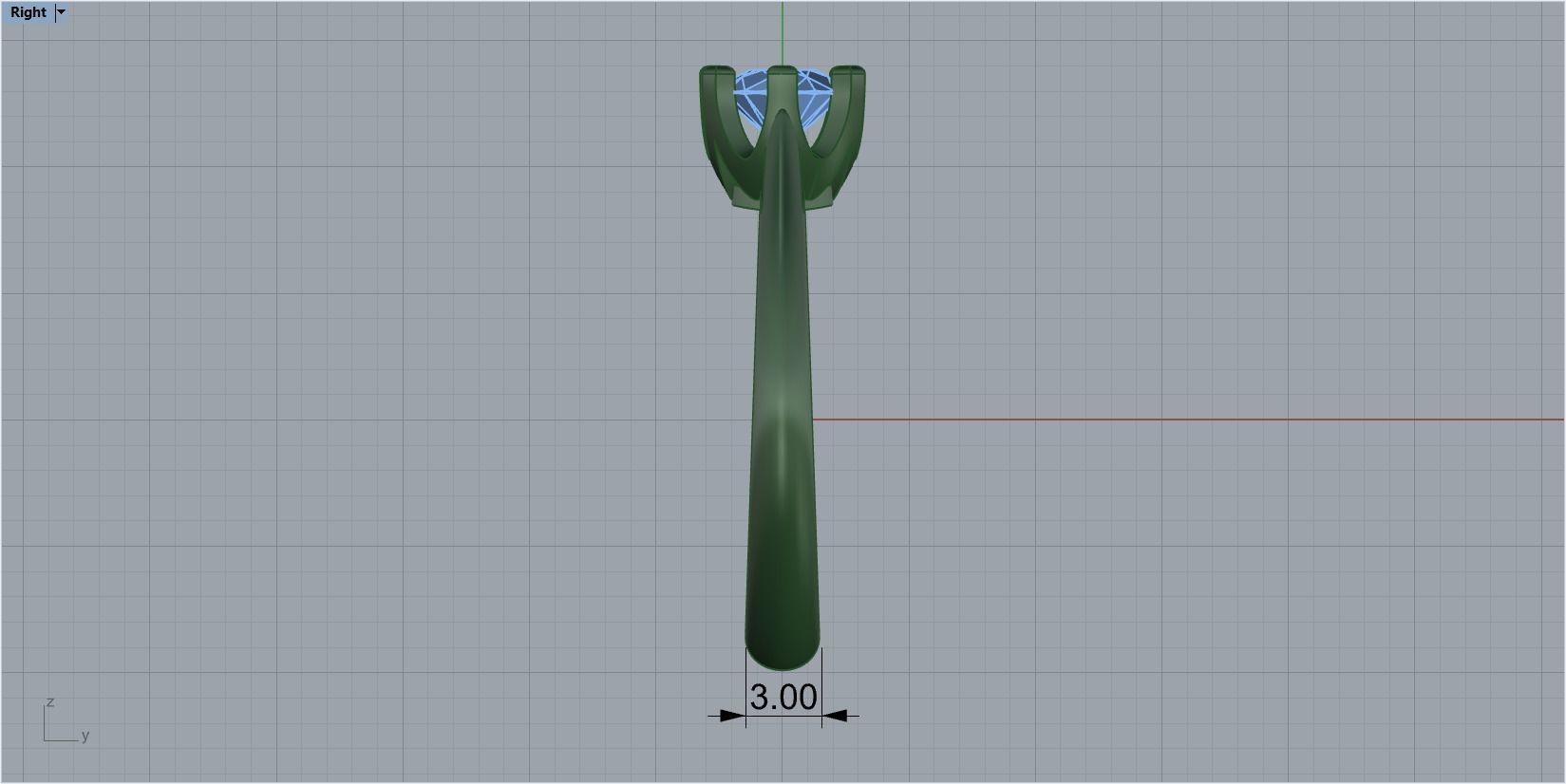 gold ring 3D print model_3