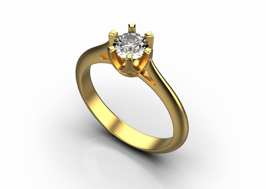 gold ring 3D print model_10