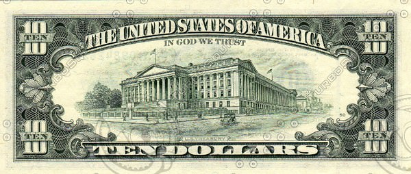 US Paper Money Collection 21 Items 3D model_9