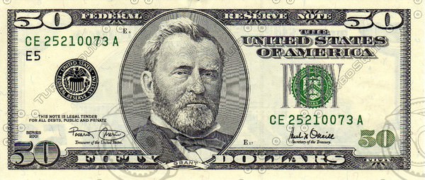 US Paper Money Collection 21 Items 3D model_16