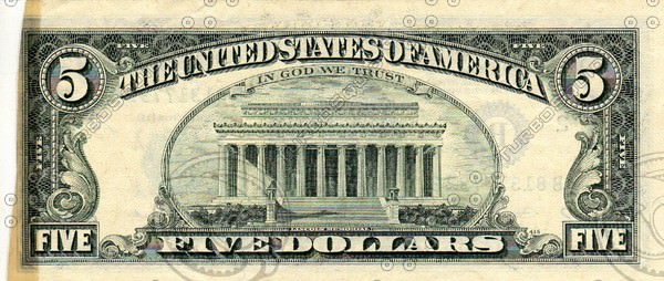 US Paper Money Collection 21 Items 3D model_5