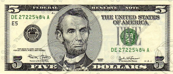 US Paper Money Collection 21 Items 3D model_6