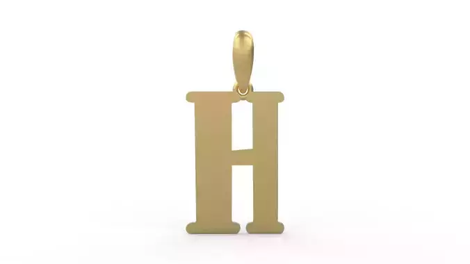 Initial Letters Pendant Funny Gang H