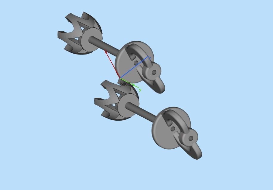 earrings with twists 3D print model_25