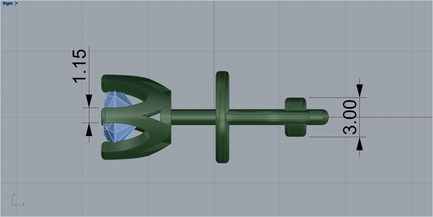 earrings with twists 3D print model_3