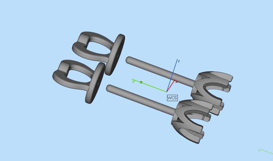 earrings with twists 3D print model_23