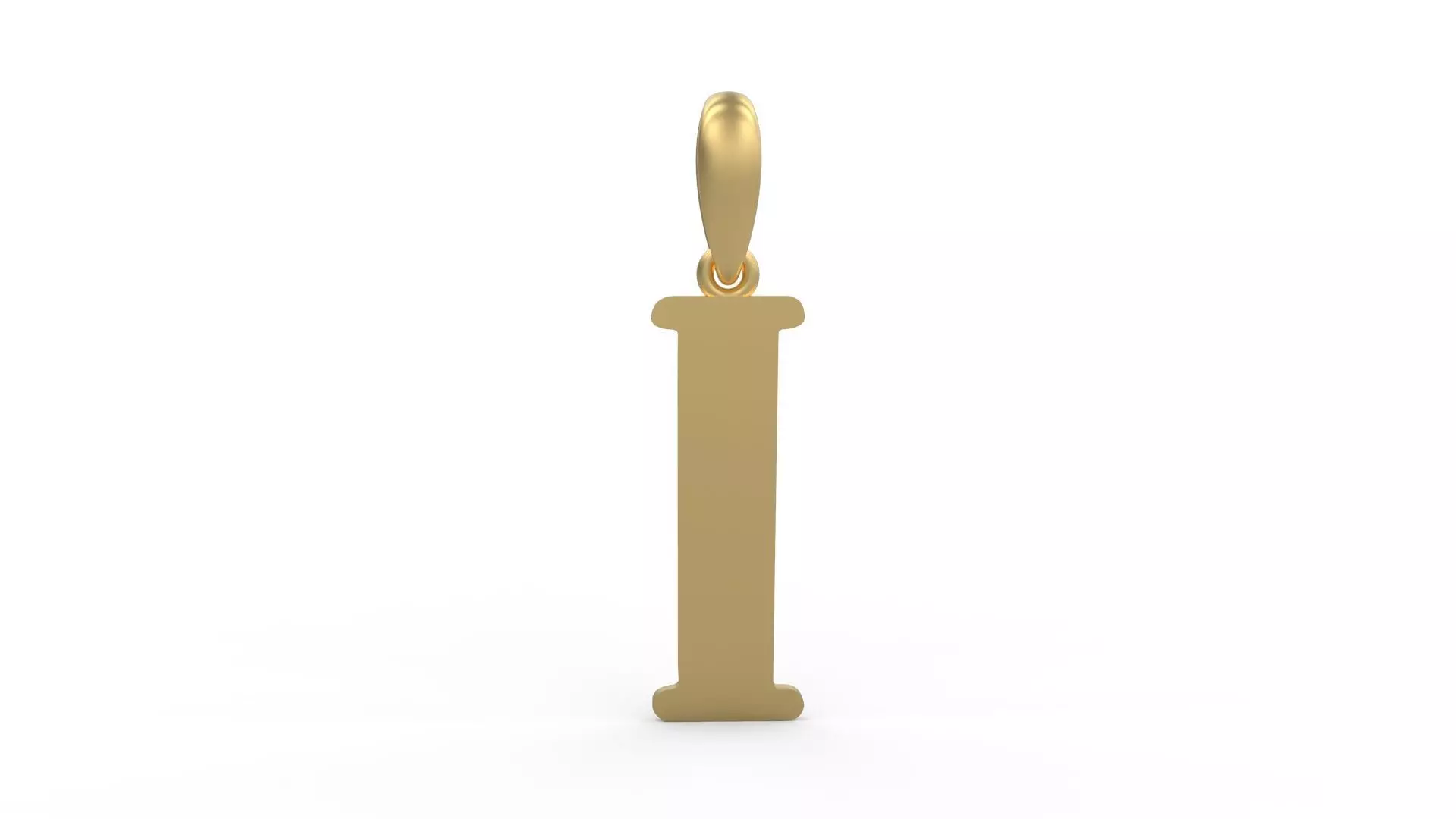 Initial Letters Pendant Funny Gang I 3D print model_0