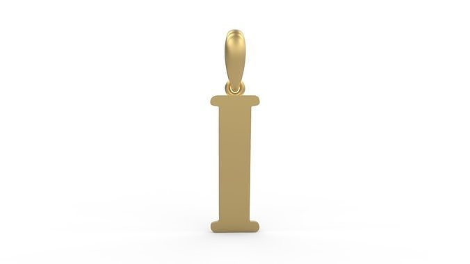 Initial Letters Pendant Funny Gang I 3D print model