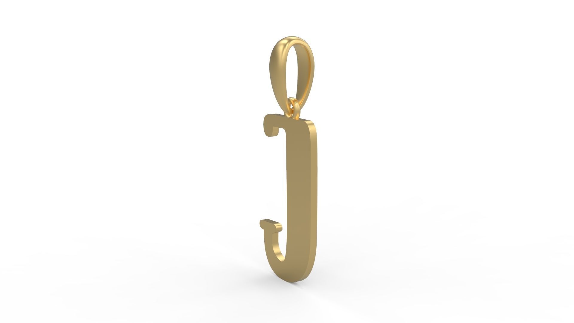 Initial Letters Pendant Funny Gang J 3D print model_1