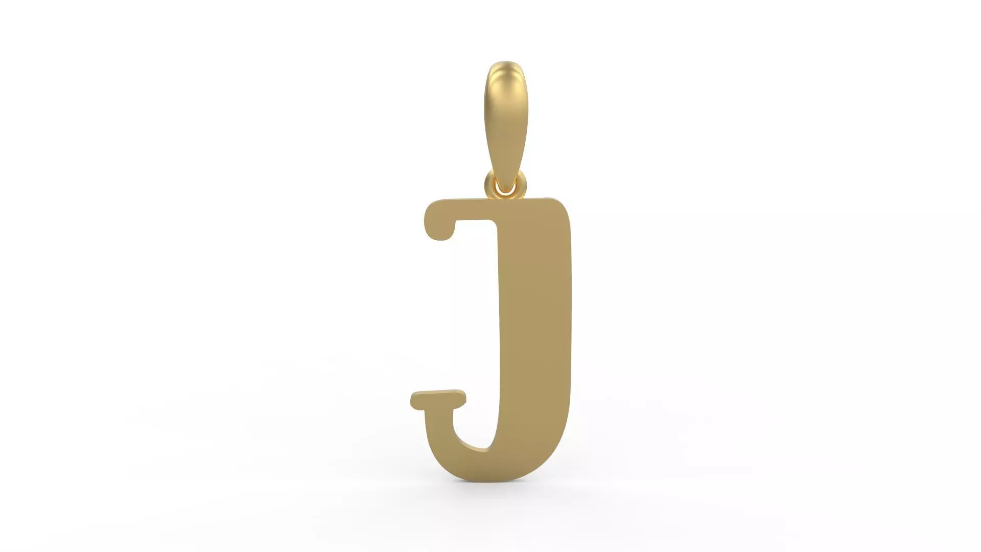 Initial Letters Pendant Funny Gang J 3D print model_0