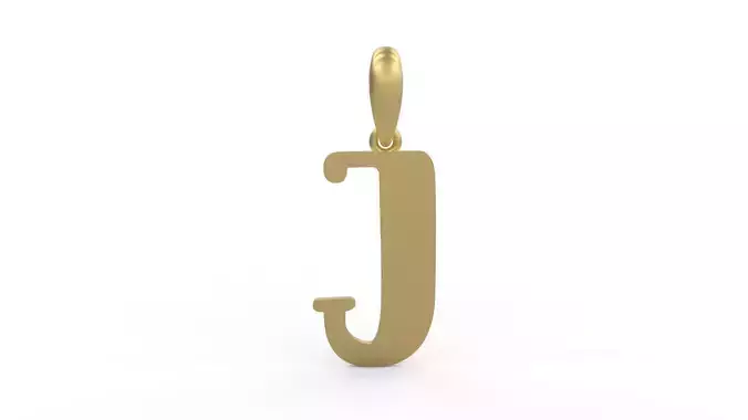 Initial Letters Pendant Funny Gang J