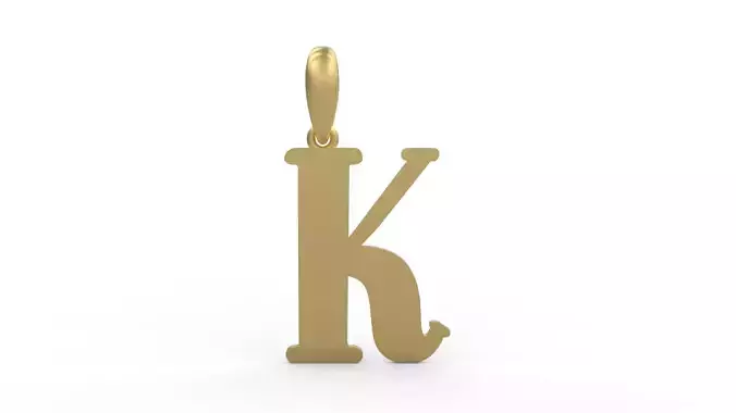 Initial Letters Pendant Funny Gang K