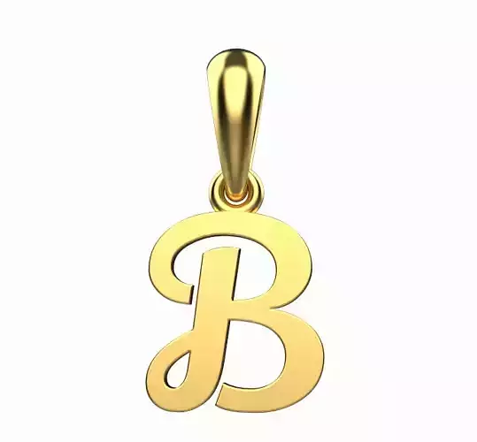 pendant letter B