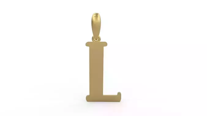 Initial Letters Pendant Funny Gang L