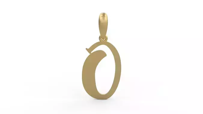 Initial Letters Pendant Funny Gang O