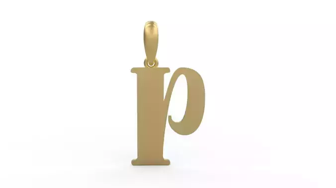 Initial Letters Pendant Funny Gang P