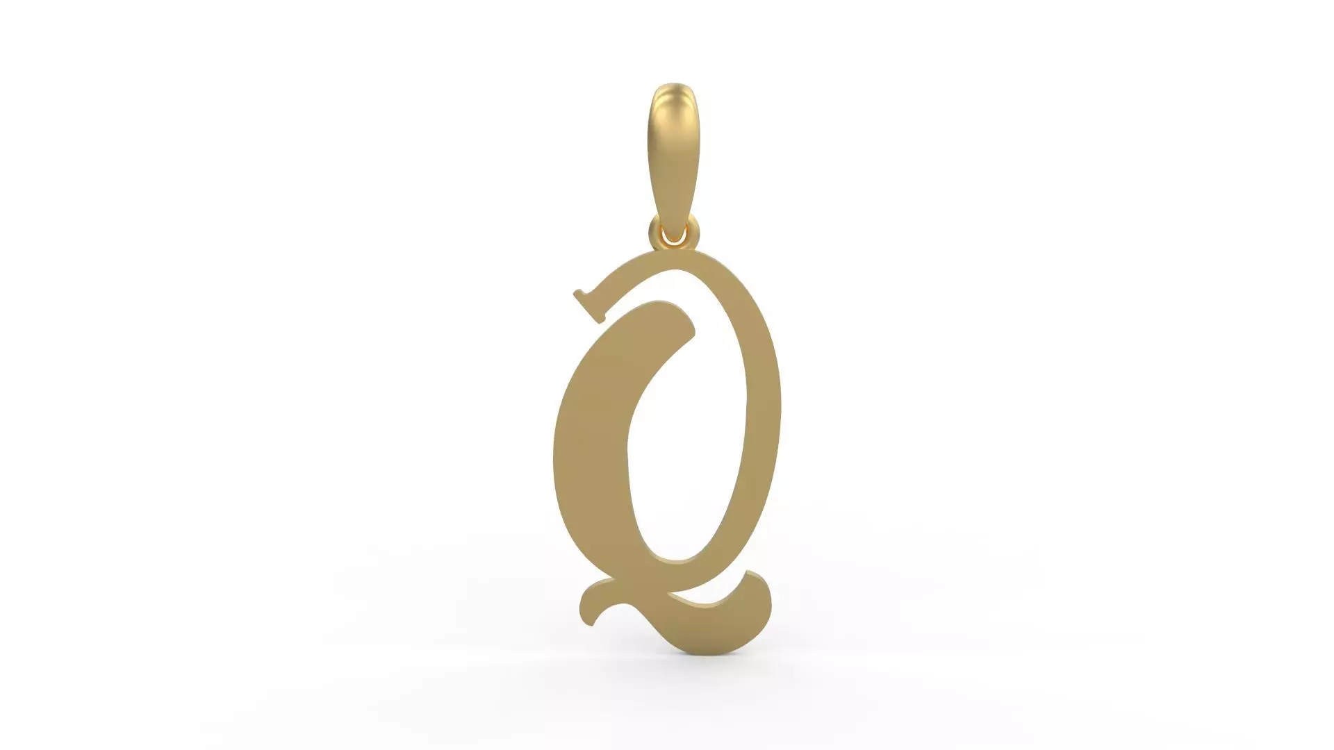 Initial Letters Pendant Funny Gang Q 3D print model_0