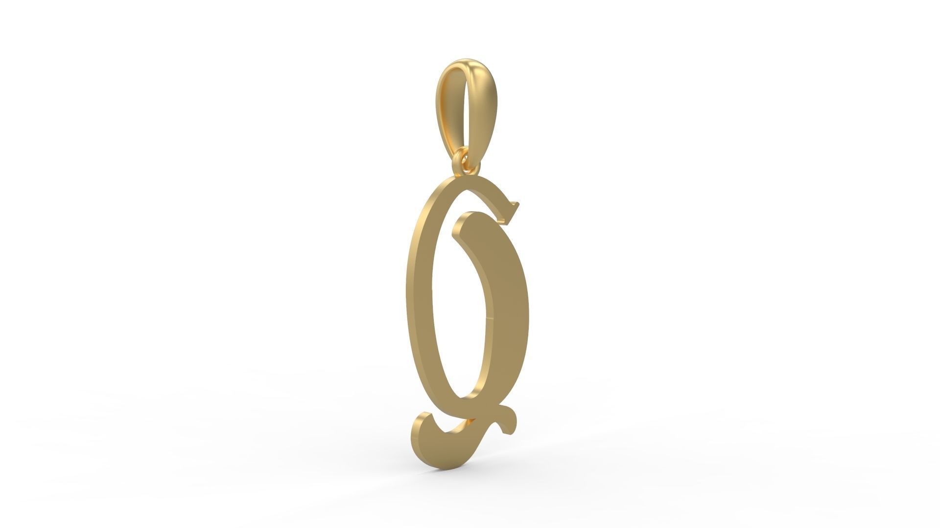 Initial Letters Pendant Funny Gang Q 3D print model_3