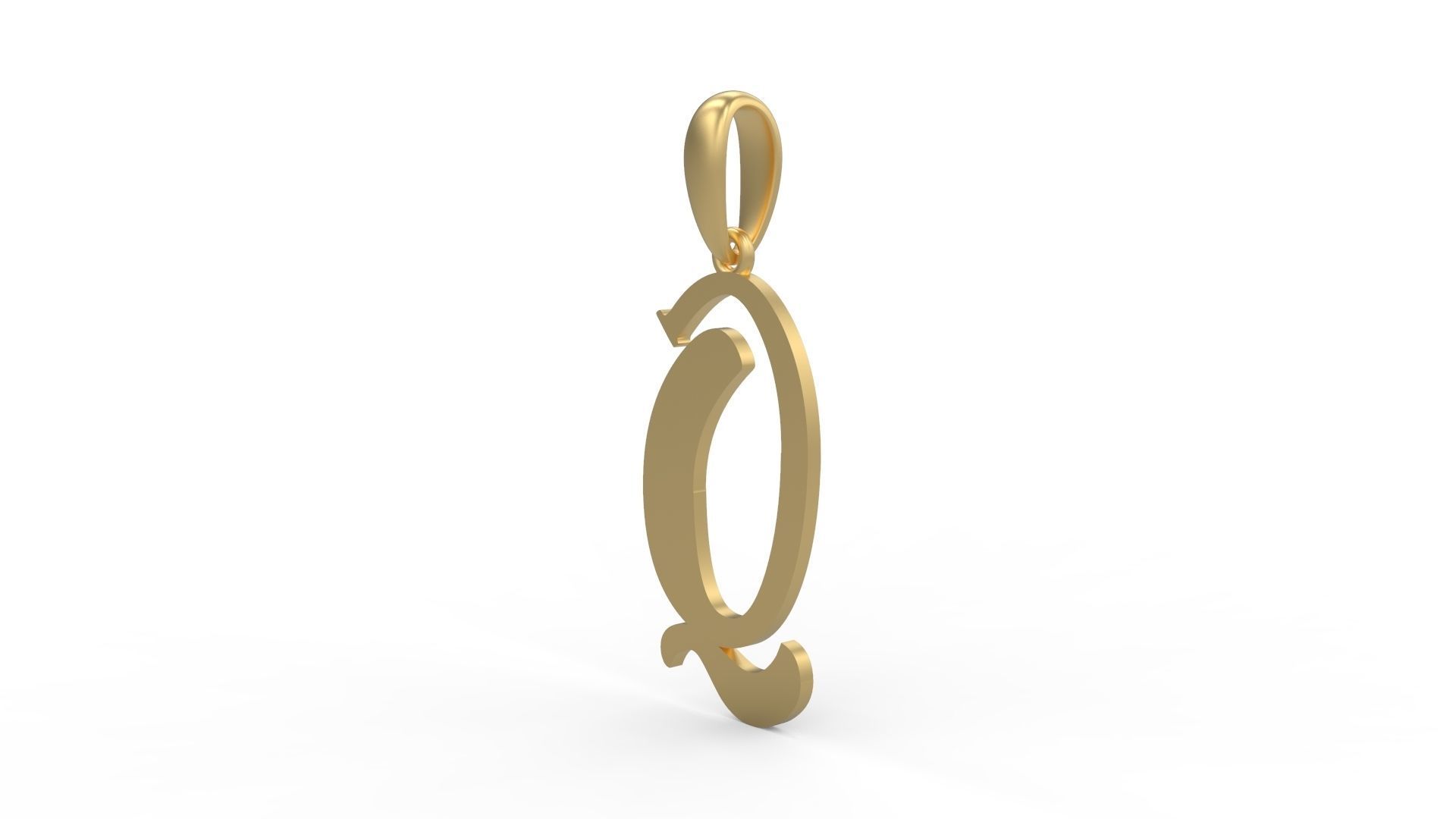 Initial Letters Pendant Funny Gang Q 3D print model_1