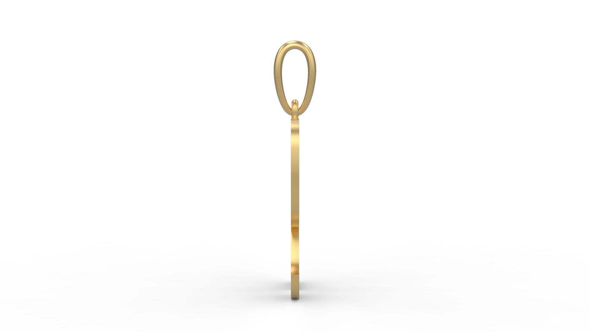 Initial Letters Pendant Funny Gang R 3D print model_2