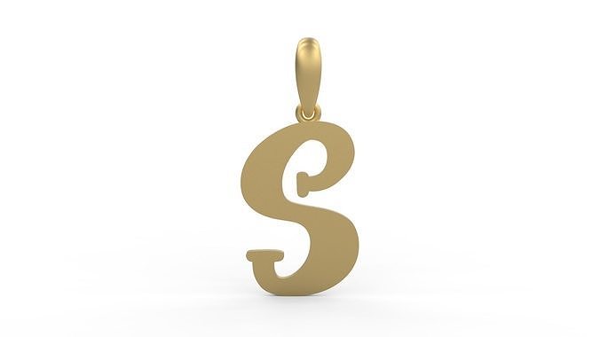 Initial Letters Pendant Funny Gang S 3D print model