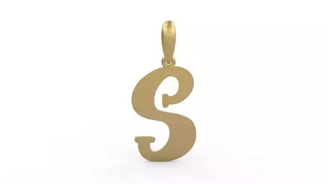 Initial Letters Pendant Funny Gang S