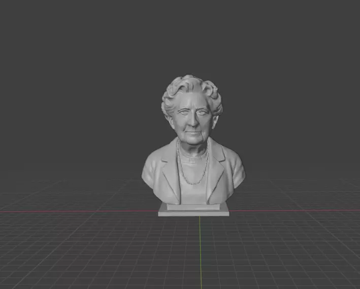 Agatha Christie 3D print model_0