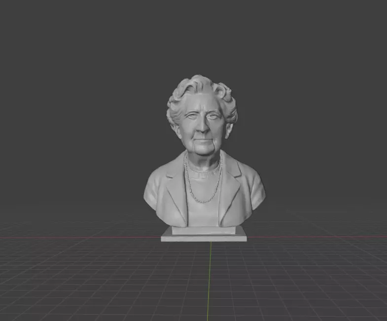 Agatha Christie 3D print model_1