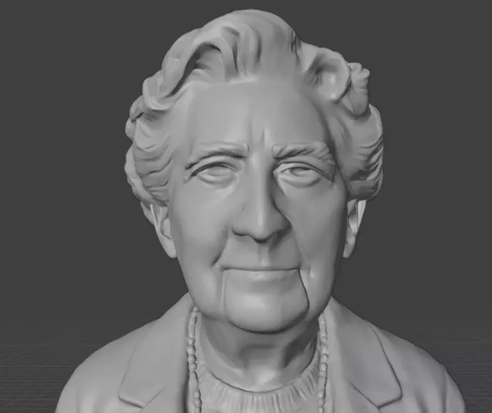 Agatha Christie 3D print model_13