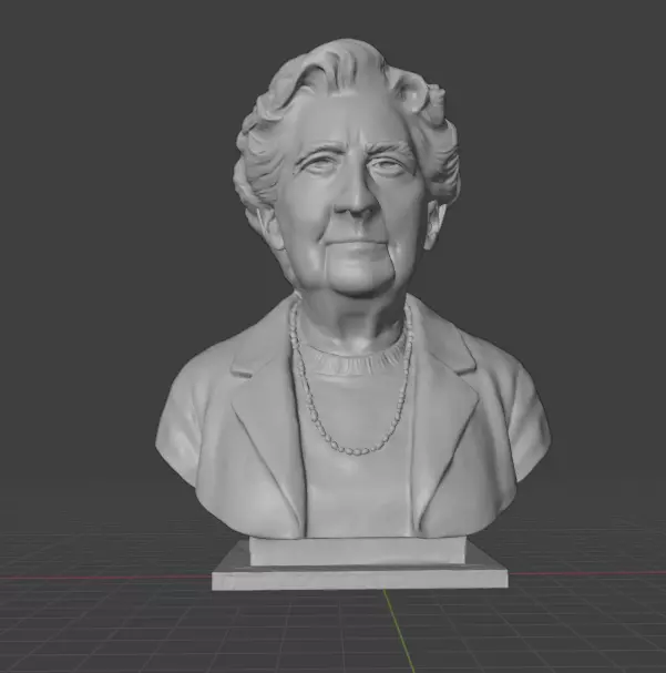 Agatha Christie 3D print model_11