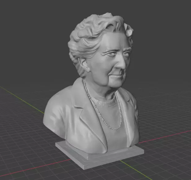 Agatha Christie 3D print model_5