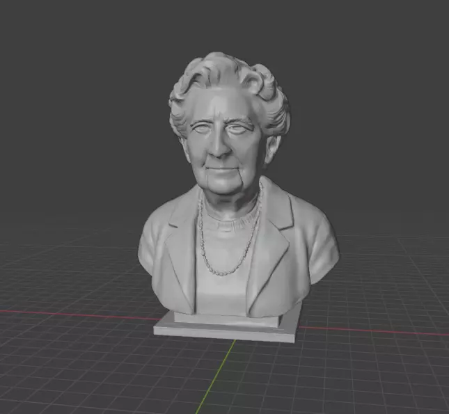 Agatha Christie 3D print model_7