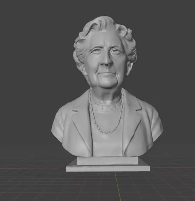 Agatha Christie 3D print model_2