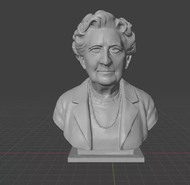 Agatha Christie 3D print model_3